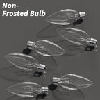 6-Pack E12 Candelabra Light Bulbs 25W Warm White 2500K, 240 Lumen Dimmable Chandelier Light Bulbs for Ceiling Fan, Pendants or Outdoor, B10 Clear Incandescent Candle Bulbs
