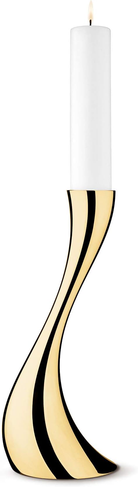 Georg Jensen Cobra Small Floor Candle Holder, 15.75"