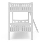 Storkcraft Caribou Bunk Bed Twin Over Twin Bunk Bed (White) - GREENGUARD Gold Certified, Twin Bunk Beds for Kids, Converts to 2 Individual Twin Beds, Bunk Beds for Kids