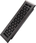 2x10 Inches Heavy Duty Walkable Floor Register - Easy Adjust Air Supply Lever Decorative Floor Vent Covers - Boston Design Vent Covers for Home - Oil Rubbed Bronze