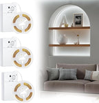 Battery Powered LED Strip Lights, COB Motion Sensor LED Strip Lights 20 inch x 3 Pack for Kitchen Under Cabinet Lighting, Shelves, Under Counter, Closet, Cordless Click Light, Cool White 6000K