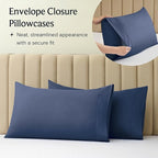 LuxClub 4 PC California King Sheet Set, Breathable Luxury Bed Sheets, Deep Pockets Wrinkle Free Cooling Sheets Machine Washable Hotel Bedding Silky Soft - Navy Cal King