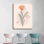 Metal and Tin SignsElegant Floral Prints for Home Decor Bedroom and Bathroom Wall Decoration 12x16inch Tin Sign