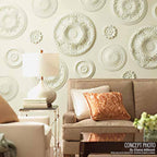Ekena Millwork CM12BR Bradford Ceiling Medallion, 12 1/2"OD x 3 7/8"ID x 3/4"P (Fits Canopies up to 6 5/8"), Primed