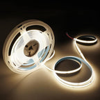 COB LED Strip Lights Neutral White 4000K,32.8ft 24V High CRI 95Ra+ Super Bright,Flexible Tape Lights for Bedroom,Mirror,Kitchen Cabinet, Living Room(Power Supply Not Included)