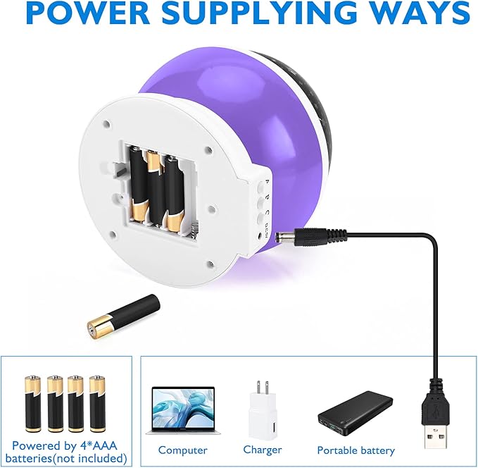 Night Light for Kids, Toys for 3 4 5 6 7 8 Year Old Boys Girls, Star Projector 360 Degree Rotation - 4 LED Bulbs 12 Light Color Changing with USB Cable, Romantic Gifts for Men Women Children
