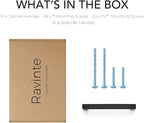 Ravinte 14 Pack 4-1/2 Inch Kitchen Square Cabinet Handles Matte Black Pulls Black Drawer Pulls Kitchen Cabinet Hardware Handles