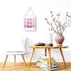 Pink Wall Decor Bible Verse Wall Art Christian Gifts for Women Room Decor for Women Girls Room Decoration Office Wall Decoration for Woman Bedroom Decor for Teen Girls Inspirational Decoration Pray Over It Wall Art