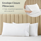 LuxClub 4 PC King Size Sheet Set Bed Sheets Deep Pockets Wrinkle Free Cooling Bed Sheets Machine Washable Hotel Bedding Silky Soft - White King