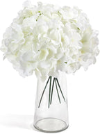 Auihiay 64 PCS Artificial Hydrangea Flowers, Silk Hydrangea Full Flowers Heads with Stems for Wedding Centerpieces, Home, Garden, Baby Shower, Party Decoration (Ivory)