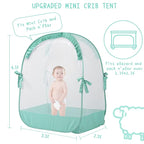 Baby Pack and Play Tent, Pack N Play Canopy to Keep Baby from Climbing Out, Crib Tent for Pack N Play & Playard (39.6" L x 27.6" W x 49.2" H)
