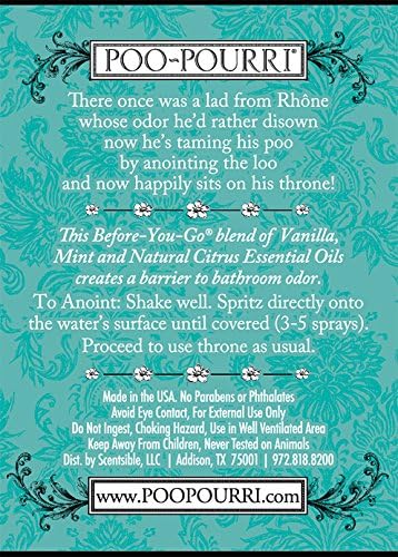 Poo-Pourri Before-You-go Toilet Spray, Vanilla Mint Scent - OLD BOTTLE STYLE, 2 Fl Oz
