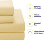 Sweet Home Collection 7 Piece Comforter Set Bag Solid Color All Season Soft Down Alternative Blanket & Luxurious Microfiber Bed Sheets, Sorento, Queen