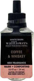 Bath and Body Coffee & Whiskey Wallflowers Fragrance Refill Bulbs - Lot of 2
