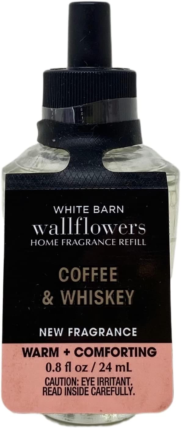 Bath and Body Coffee & Whiskey Wallflowers Fragrance Refill Bulbs - Lot of 2