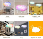 3D Big Cloud lightning Light Kit Music Sync Warm White Multicolor lightning Changing Strip Lights 360 Degree Wireless Remote APP NO DIY Coolest Decorations for Adults and Kids Indoor Home Bedroom
