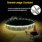 33FT 360 LED Rope Lights Outdoor - Connectable Waterproof Flexible Tube Lighting for Deck, Patio, Garden, Stair Railing & Above Cabinet Decor(Warm White)