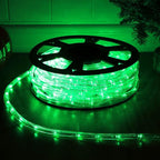 50ft 360 LED Waterproof Rope Lights, 110V Connectable Indoor Outdoor Green Led Rope Lights for Deck, Patio, Pool, Camping, Bedroom Decor, Landscape Lighting and More (Green)