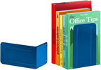 Acrimet Premium Metal Bookends (Heavy Duty) (Deep Blue Color) (1 Pair)