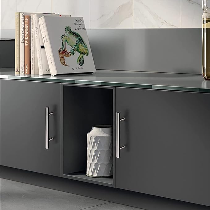 HBL' 35 Pack | 3 Inch Center to Center Brushed Nickel Cabinet Pulls Kitchen Cabinet Handles,Made of Stainless Steel,Ideal for Cabinet,Drawer,Cupboard and Wardrobe.