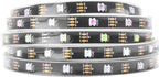 BTF-LIGHTING WS2812B IC RGB 5050SMD Pure Gold Individual Addressable LED Strip 16.4FT 150LED 30Pixel/m Flexible Full Color IP67 DC5V for DIY Chasing Color Project(No Adapter or Controller)