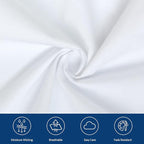 Moonsea Extra Deep Pocket Air Mattress White Sheets Twin Size - 3Pcs Side Storage Pocket Fitted Sheet & Pillowcase Twin Deep Pocket Sheet Sets Easily Fits for Kids 16in to 24in Pillow Top Air Bed