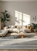 RUG BRANCH Havana 8' x 11' (7'9" X 10'8") Scandinavian Indoor Area Rug, Contemporary, Blue Brown - Living Room, Bedroom, Dining Room, and Kitchen