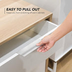 Ravinte Hardware 6 Pack Silver Cabinet Handles, 4.75 Inch (120mm) Finger Edge Pulls, 3.75 Inch Hole Center, Finger Pulls for Cabinets