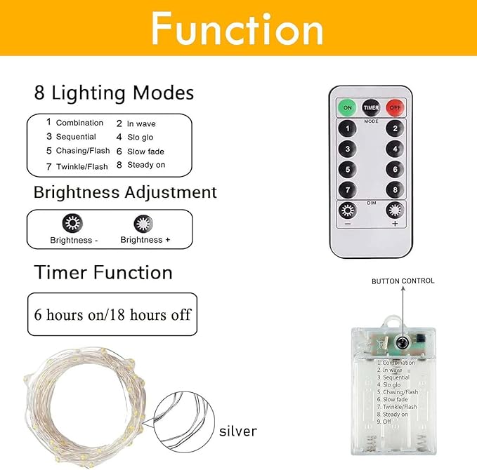 3 Pack Fairy Lights Battery Operated with Remote Control Timer, 26 FT 80 LED String Lights Outdoor Indoor, 8 Mode Twinkle Lights for Party Wedding Birthday Bedroom St Patricks Day Decorations(Green)