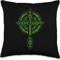 Nordic Scandinavian Legends Old Norse Mythology Celtic Cross Throw Pillow