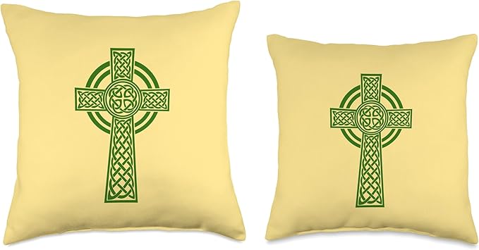 Nordic Scandinavian Legends Old Norse Mythology Celtic Cross Throw Pillow