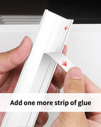 5 Pack 8 inch self Adhesive Cabinet pulls Adhesive Cabinet Handles Drawer pulls Warm White Stick on Finger pulls Concealed Finger pulls for cabinets Seam Handles Edge Flat