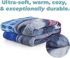 Dawhud Direct White Shark Fleece Blanket - 50x60-Inch Soft Plush Throw for Kids and Adults - Cozy Shark Blanket for Bed, Couch, or Outdoor Use - Ideal for Sharks Lovers and Bedroom Decoration