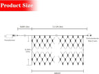 AWQ 360 LED 13.1ft x 6.6ft Warm White String Lights, 8 Modes, Timer Function, UL Certified, IP44 Rated, Outdoor Indoor Use