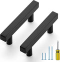 Ravinte Black Cabinet Handles 15 Pack 2-1/2 inch Matte Black Square Cabinet Pulls Kitchen Hardware 4 inch Overall Length Kitchen Drawer Pulls