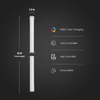 Feit Electric Smart Neon Strip Lights 10FT, Flexible RGBW Color Chasing LED Light Strip, 2.4GHz WiFi Enabled, Works with Alexa and Google Home Assistant, 22W, Music Sync, App Control NF10/CHASE/AG