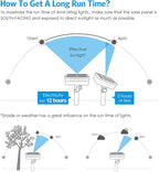 AMIR Solar String Lights Outdoor, 8 Modes Mini 39 Feet 120 LED Copper Wire Lights, Solar Powered Fairy Light, Waterproof Decoration Light for Garden Yard Party Wedding Christmas, Warm White