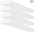 hykolity 4 Pack 4FT LED Wraparound Light 40W 4 Foot LED Shop Lights for Garage, [2-lamp 32W Fluorescent Equiv.] 4400lm 4000K Wrap Light, Flushmount Office Ceiling Light Fixture ETL Listed