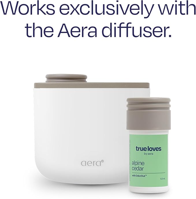 Aera True Loves Alpine Cedar - Deodorizing Home Fragrance Scent Refill for Pet Odor - Notes of Juniper, Cedarwood & Jasmine - 12.5mL - For Use With Aera Diffuser (Sold Separately)