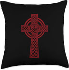 Nordic Scandinavian Legends Old Norse Mythology Celtic Cross Throw Pillow