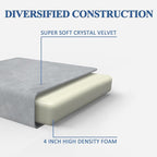 SINWEEK Tri Folding Mattress with Storage Bag - Foldable Mattress Foam Topper Floor Cot, Guest Bed with Machine Washable Cover and Waterproof Lining, CertiPUR-US Certified 52 x 73 x 3Inch
