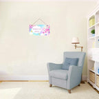 Personalized Signs Cute Unicorn Sign Custom Name Wall Decor Front Door Decor Home Decorative for Kids Room Girls Room Boys Baby Bedroom