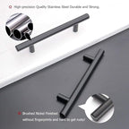 homdiy 20Pack 4.5in Cabinet Handles Black Kitchen Cabinet Pulls Drawer Pulls for Dresser Drawers