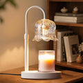 Candle Warmer Lamp with Timer: White Scented Candles Heating Lights Home Decor Table Lights for Home Living Bedroom Decorative