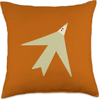 Cute Scandinavian Animals Designs Chic Scandinavian Bird Minimalism Throw Pillow, 18x18, Multicolor