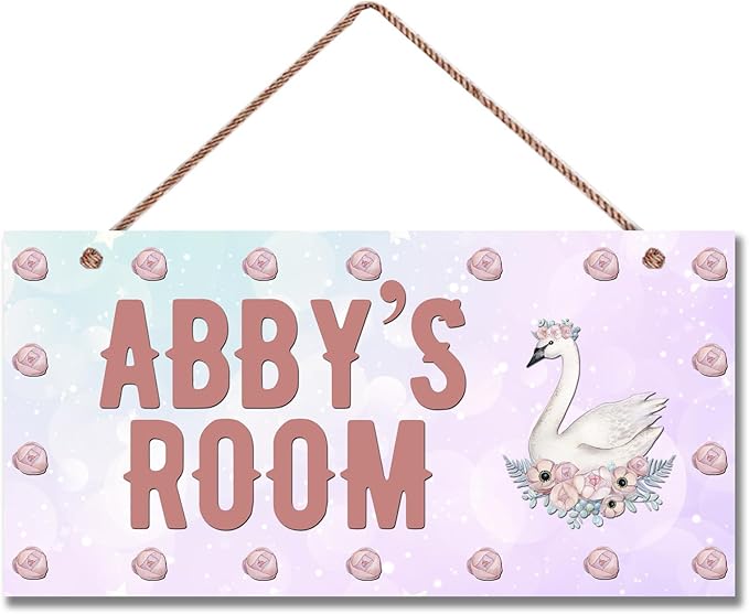 Personalized Sign Unicorn Sign Magic Unicorn Themed Girls Room Decor, Unicorn Lovers,Custom Name Cute Unicorn Room Wall Decor Decorative Plate for Kids Room