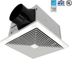 BV Bathroom Exhaust Fan 110CFM - Bathroom Fan 1.2 Sones, 4" Duct Collar, Rooms Up to 110 Sq. Ft.| Energy-Saving Ventilation Fan - No Attic Access & Ultra-Quiet | Energy Star, HVI 2100 & UL Certified