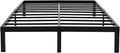 45MinST 14 Inch Reinforced Platform Bed Frame/3500lbs Heavy Duty/Easy Assembly Mattress Foundation/Steel Slat/Noise Free/No Box Spring Needed, Queen