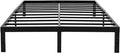 45MinST 14 Inch Reinforced Platform Bed Frame/3500lbs Heavy Duty/Easy Assembly Mattress Foundation/Steel Slat/Noise Free/No Box Spring Needed, California King
