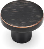 Ravinte 25 Pack Cabinet Knobs Oil Rubbed Bronze Kitchen Cabinet Knobs Round Dresser Drawer Pulls Closet Door Pulls 1-1/5 Inch